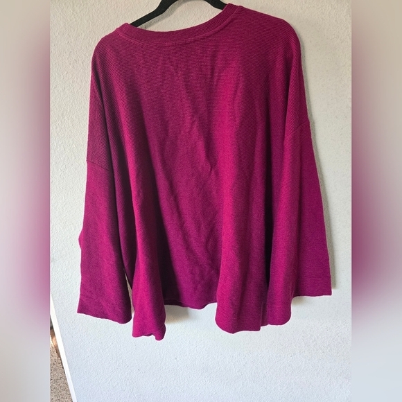 St John Bay Sweater Women 2X Plus Red Side Buttons Knit Long Sleeve N… - Picture 13 of 15
